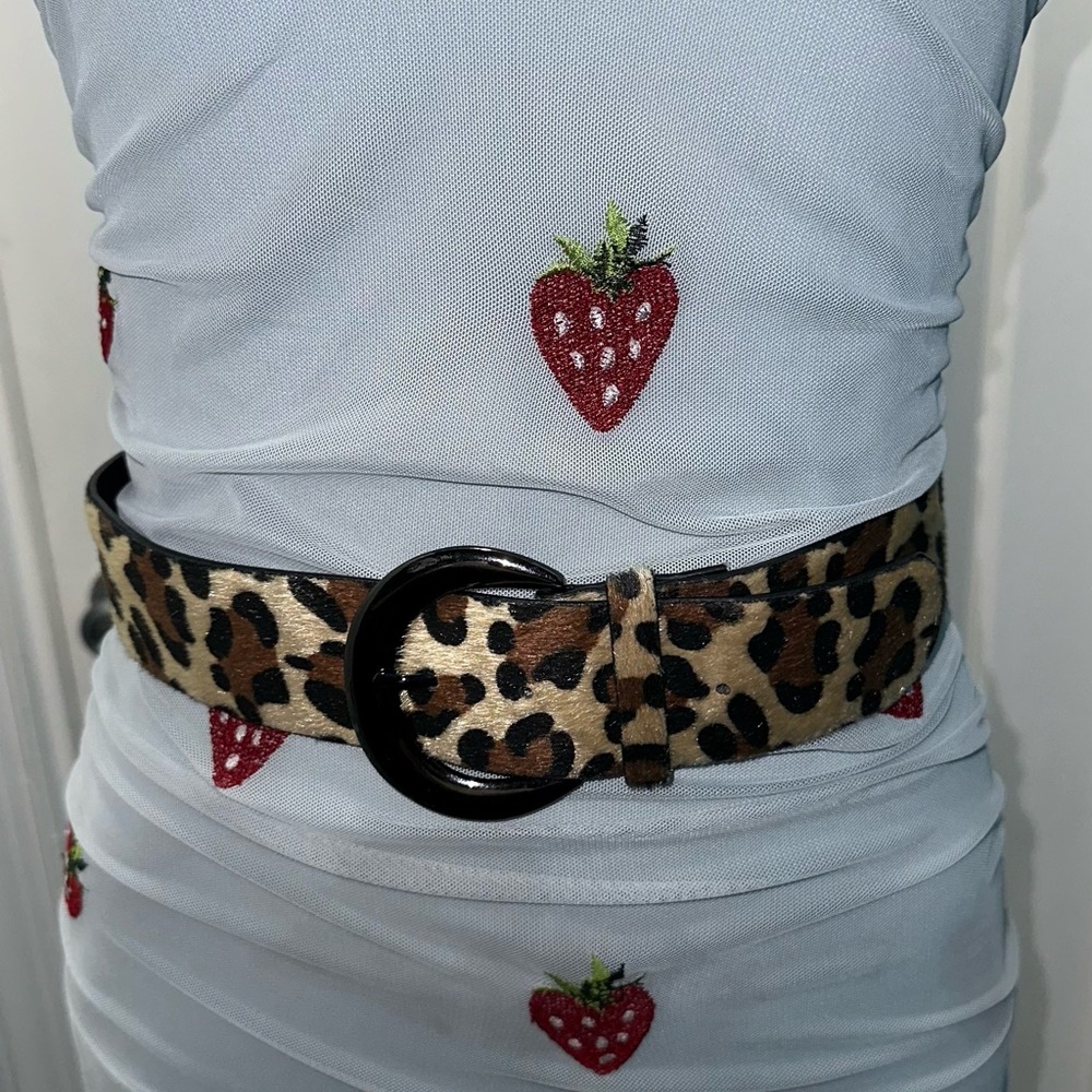 Leopard Print Belt